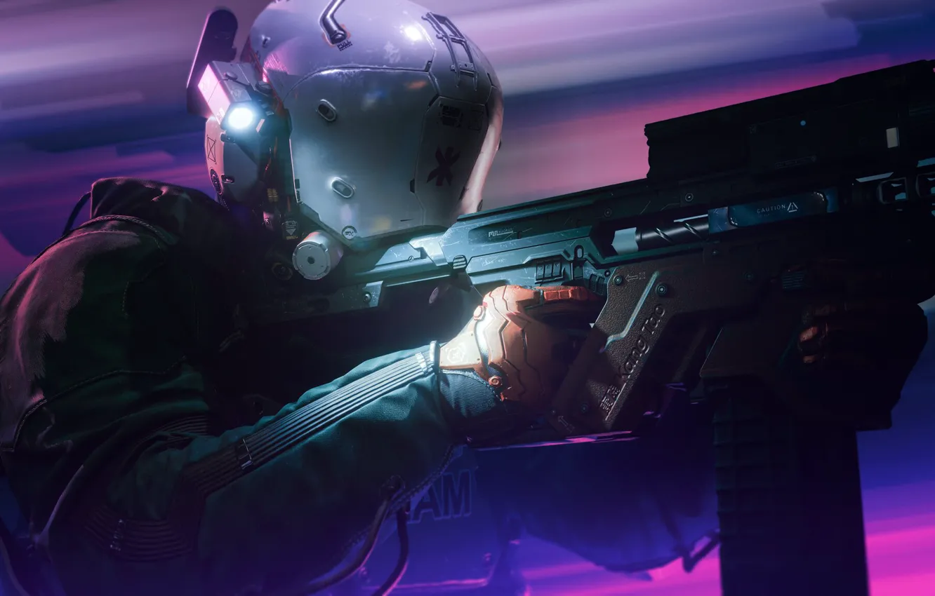 Photo wallpaper the game, cyberpunk, CD Projekt RED, Cyberpunk 2077