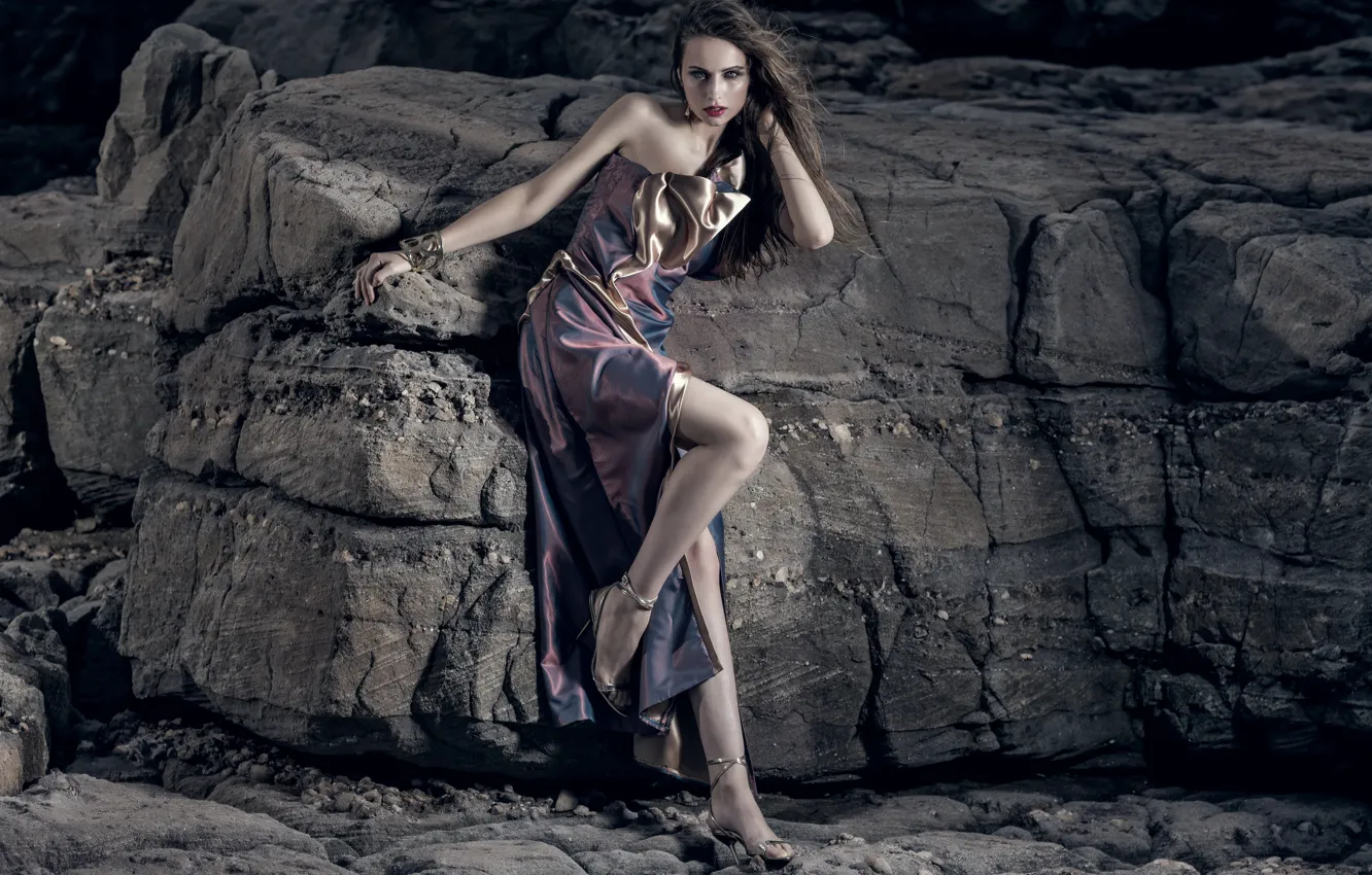 Photo wallpaper girl, pose, background