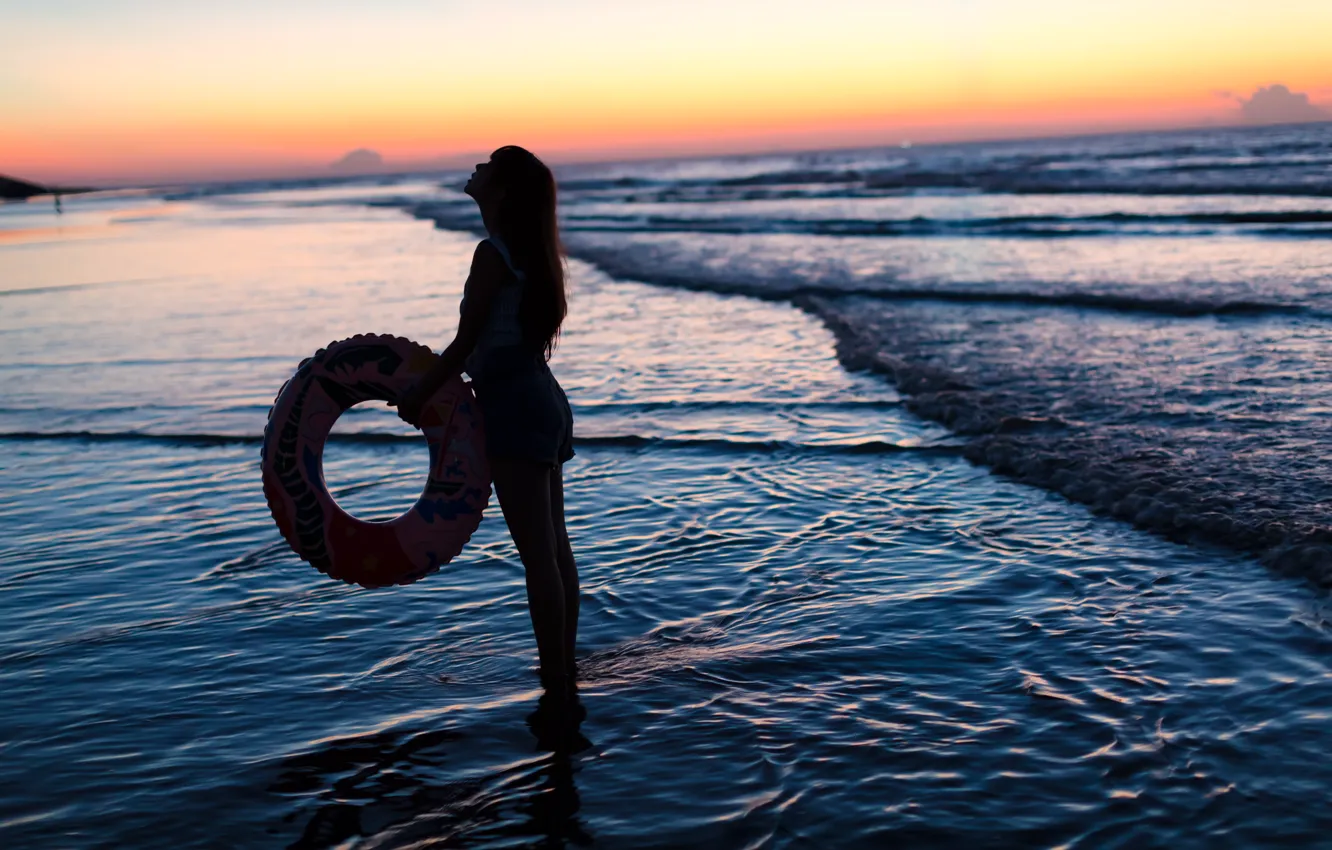 Photo wallpaper girl, woman, asian, cute