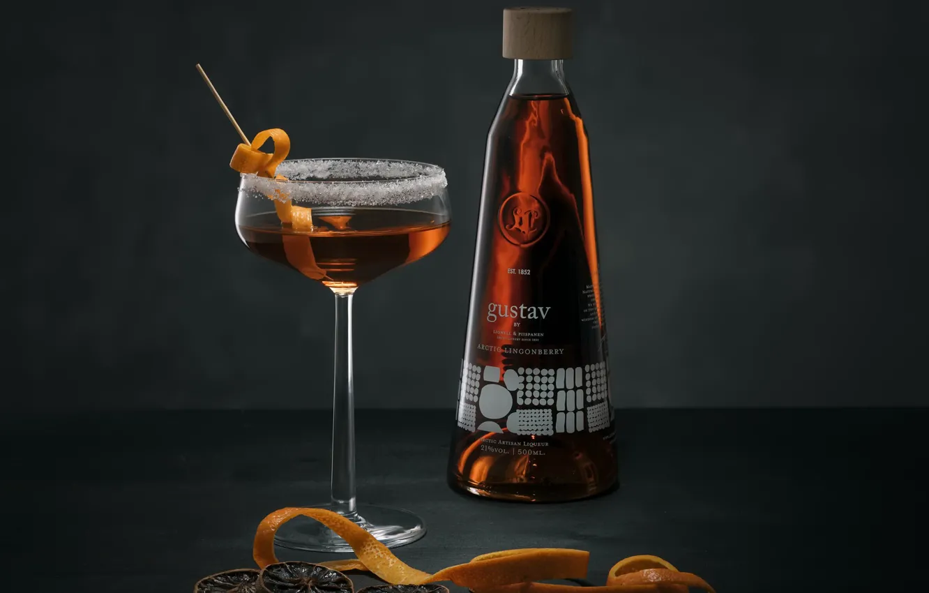 Photo wallpaper glass, liqueur, alcoholic beverage