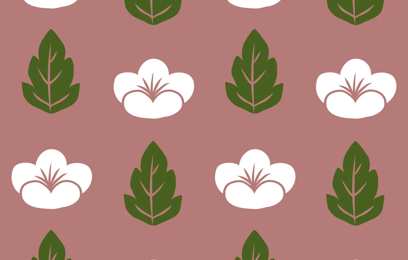 Photo wallpaper flowers, background, texture, pattern, floral, seamless