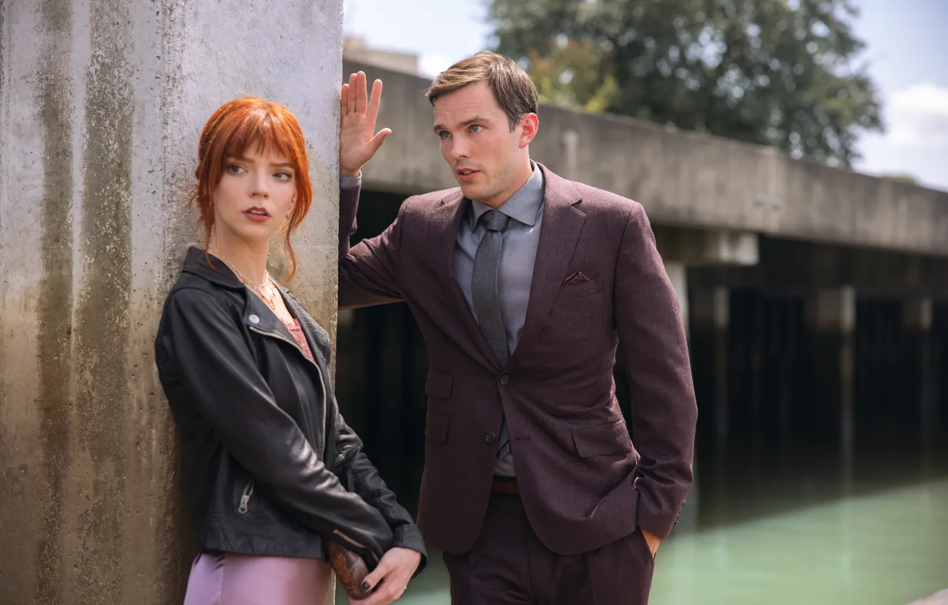 Photo wallpaper girl, man, Nicholas Hoult, Anya Taylor-Joy, The Menu