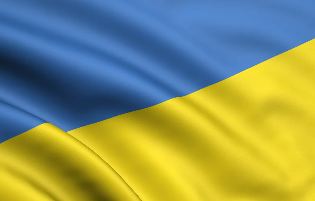 Photo wallpaper blue, yellow, flag, Ukraine