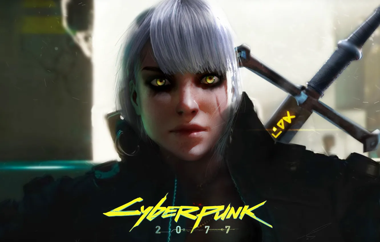 Photo wallpaper art, fanart, Witcher, Cyberpunk 2077, Ciri, Cirilla, Cyberpunk 2077 Fanart, CD Project Red