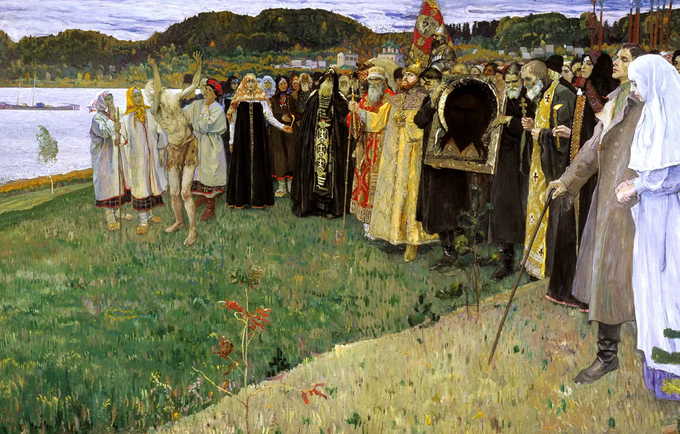 Photo wallpaper Nesterov, Mikhail Vasilyevich, In Russia, The soul of the people, 1914-1916
