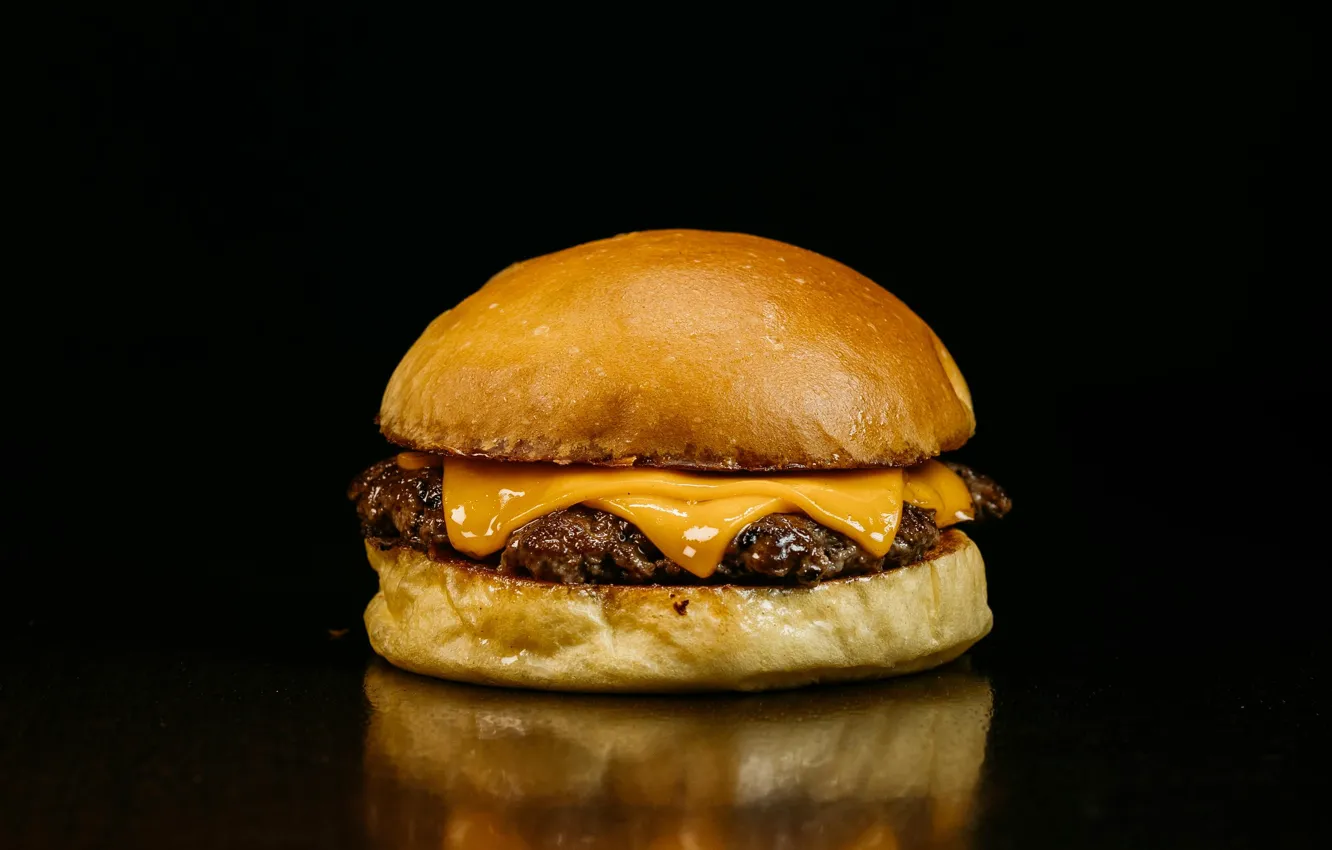 Photo wallpaper Break, fast food, hamburger, cuisine, dish, bun, staple food, baked goods