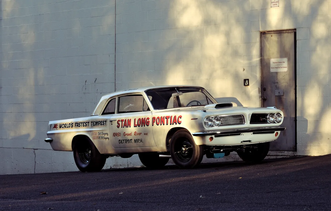 Photo wallpaper Car, Race, Pontiac, Tempest, Super Duty, Pontiac Tempest