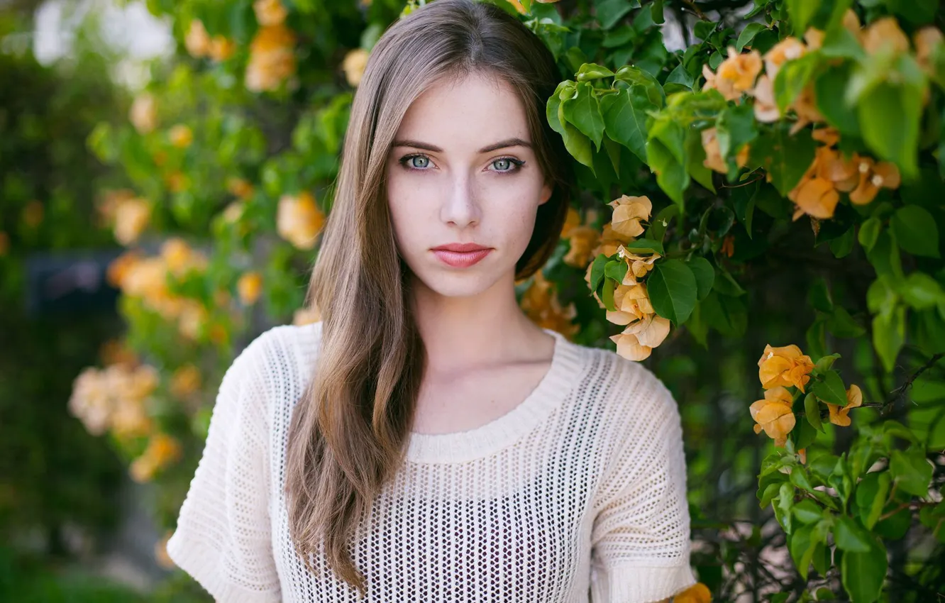 Photo wallpaper look, girl, model, Megan Coffey