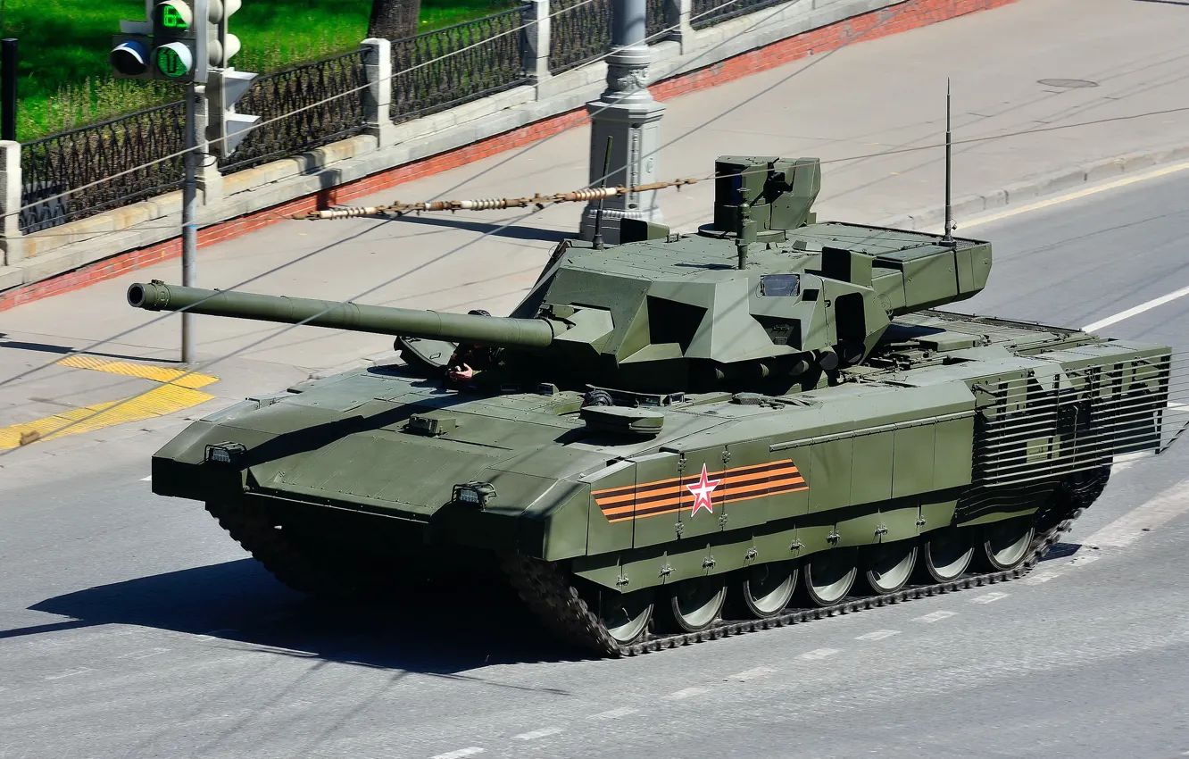 Photo wallpaper parade, red square, armor, battle tank, Armata, T-14