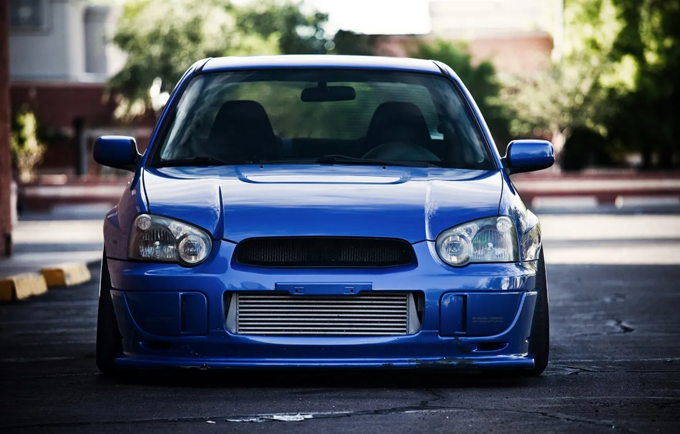 Photo wallpaper blue, tuning, Subaru, Impreza, WRX, STI, Subaru, Impreza