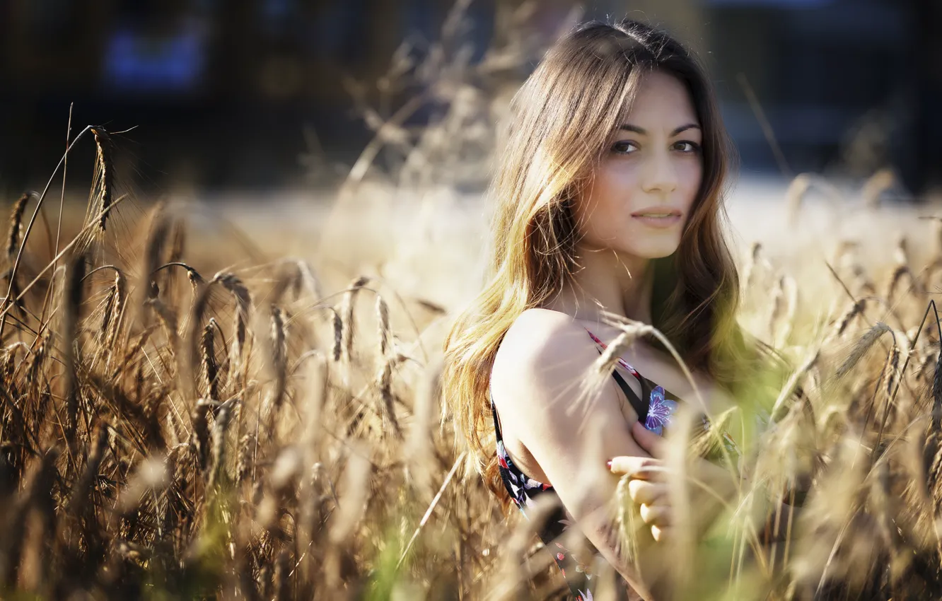Photo wallpaper hair, background, face, cutie, Erika