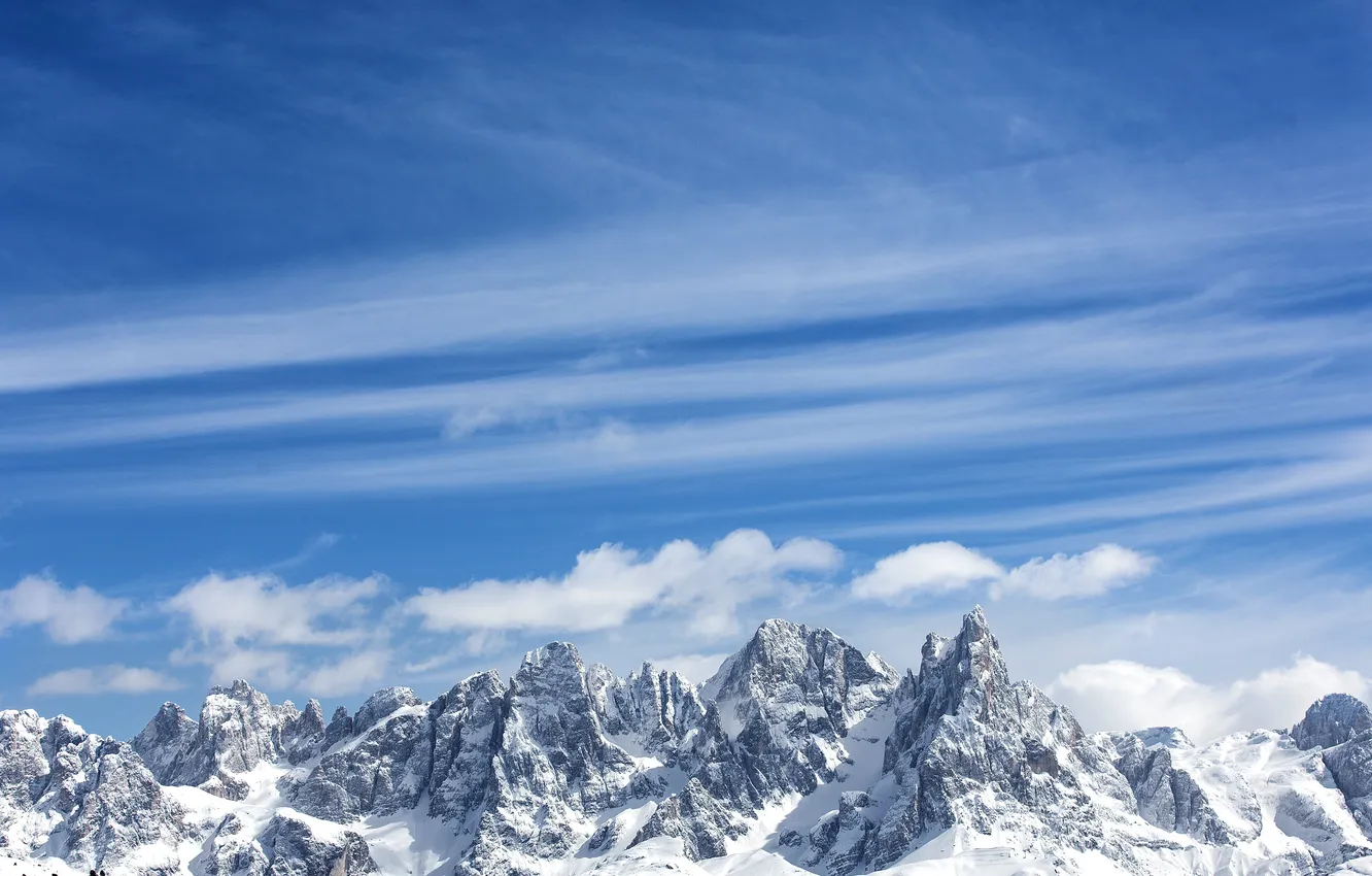 Photo wallpaper light, ice, landscape, nature, mountain, hill, freeze, Majestic