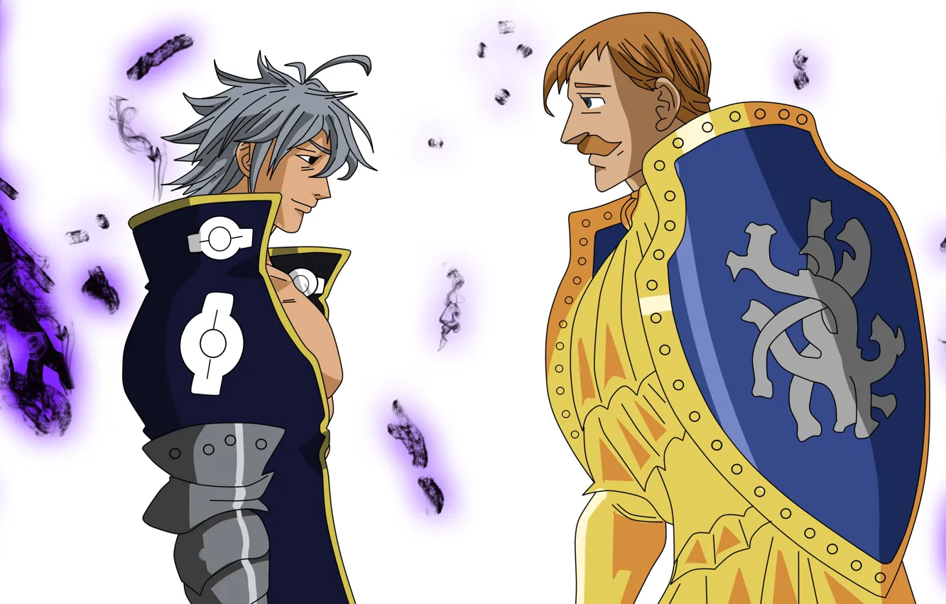 Photo wallpaper the opposition, men, Nanatsu no Taizai, The seven deadly sins