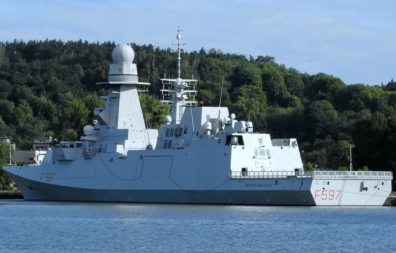 Photo wallpaper frigate, The Italian Navy, Antonio Marceglia