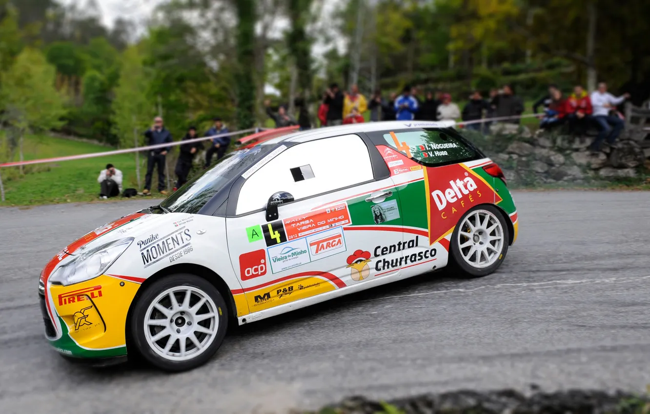 Photo wallpaper machine, auto, asphalt, race, sport, people, Citroen, Citroen