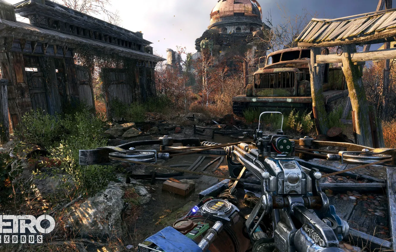 Photo wallpaper game, weapon, survivor, Arrow, Metro Exodus