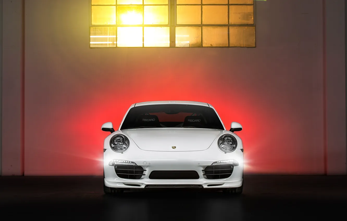 Photo wallpaper Porsche, Porsche, Coupe, Carrera, front, Edition, 991, V-GT