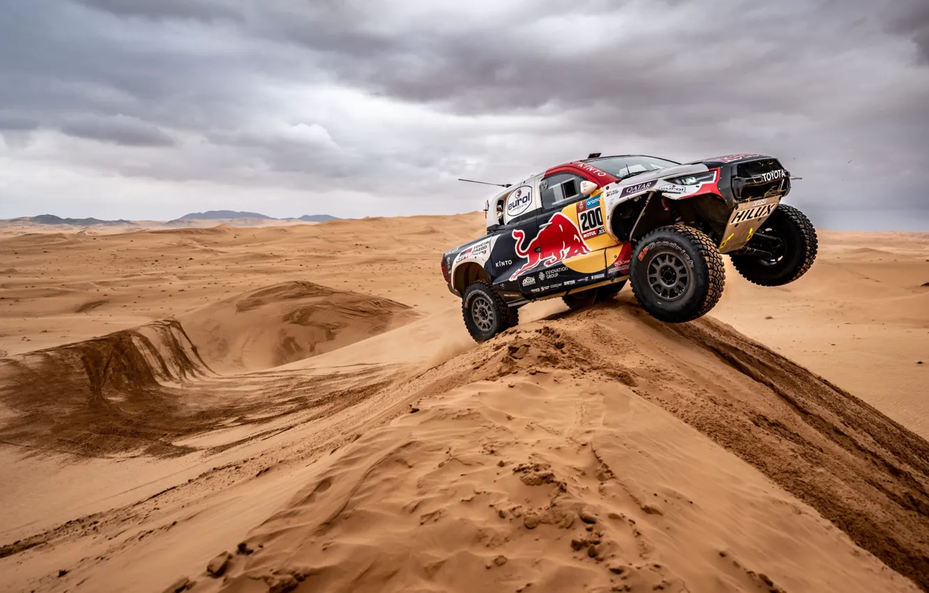 Photo wallpaper Toyota, Hilux, Dakar, Gazoo Racing