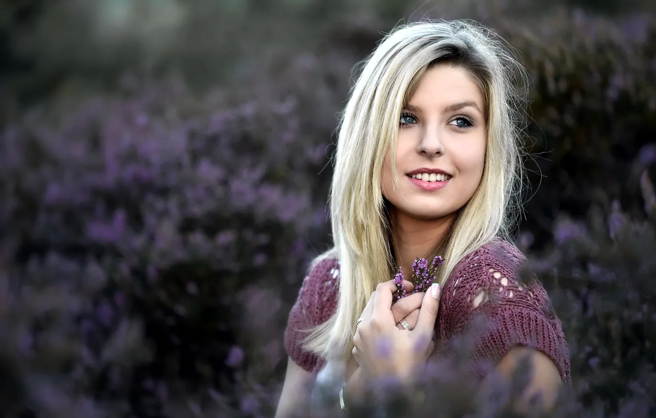 Photo wallpaper look, girl, portrait