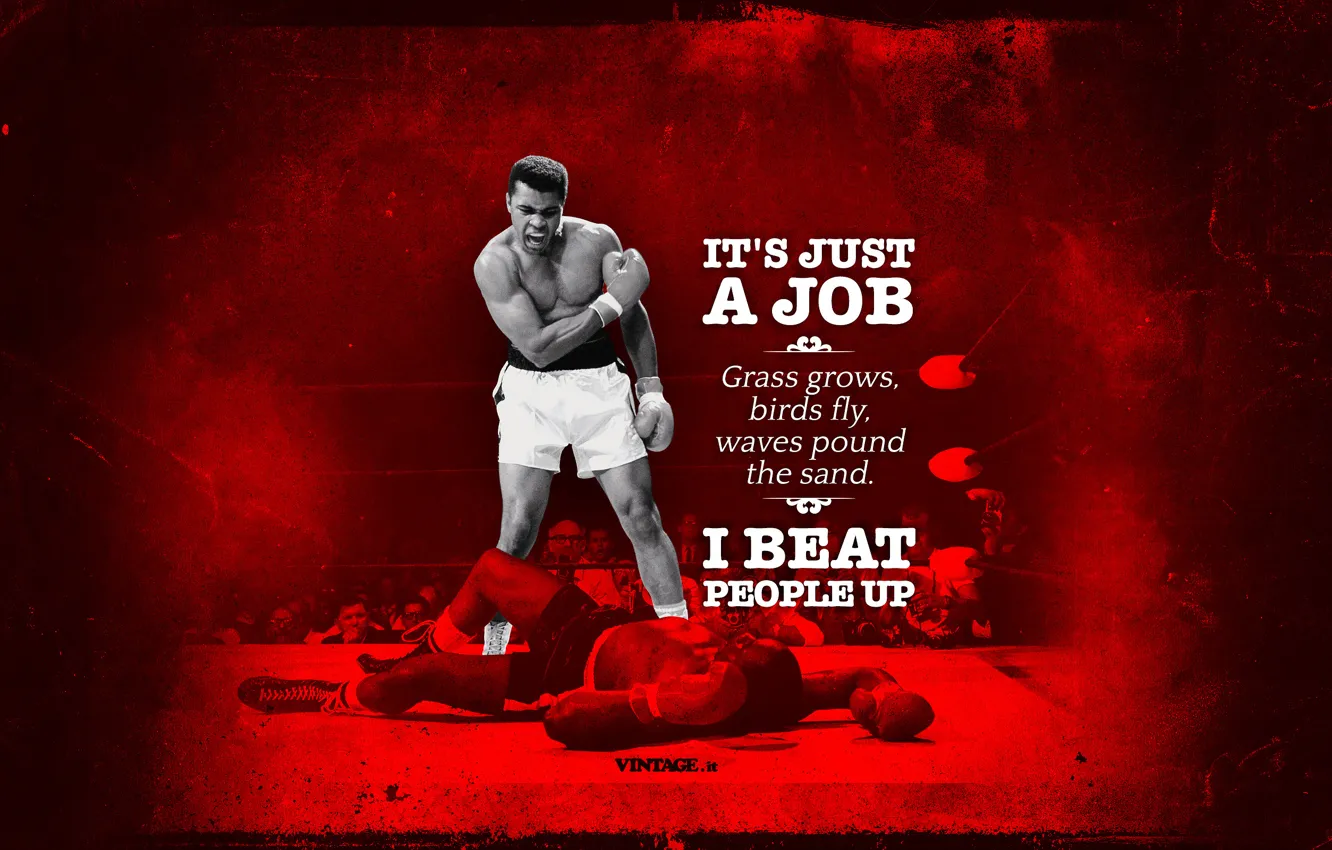Photo wallpaper Muhammad Ali, The Louisville lip, The people's champion, American professional boxer, The greatest