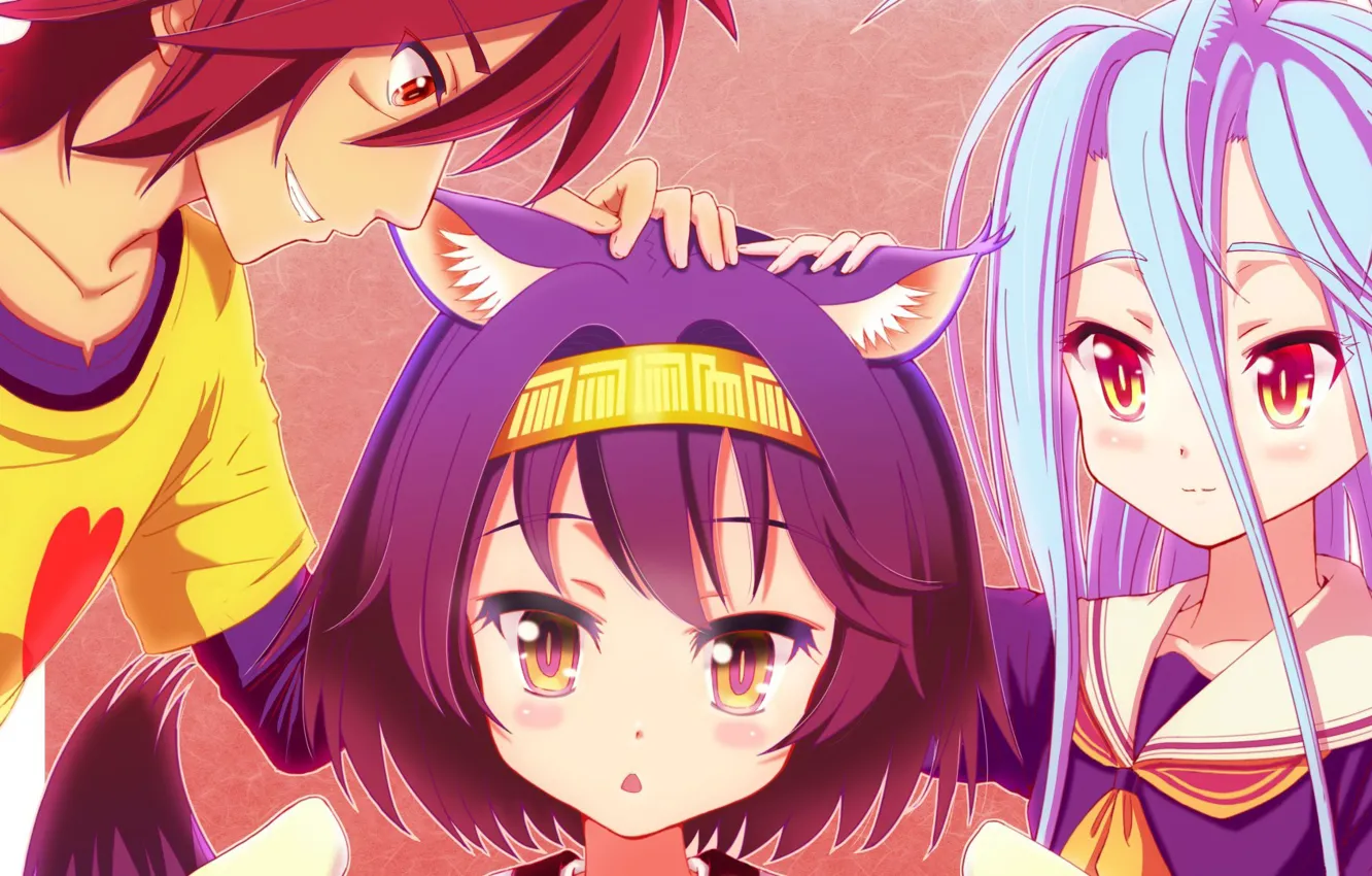 Photo wallpaper anime, art, No Game No Life, No Game No Life