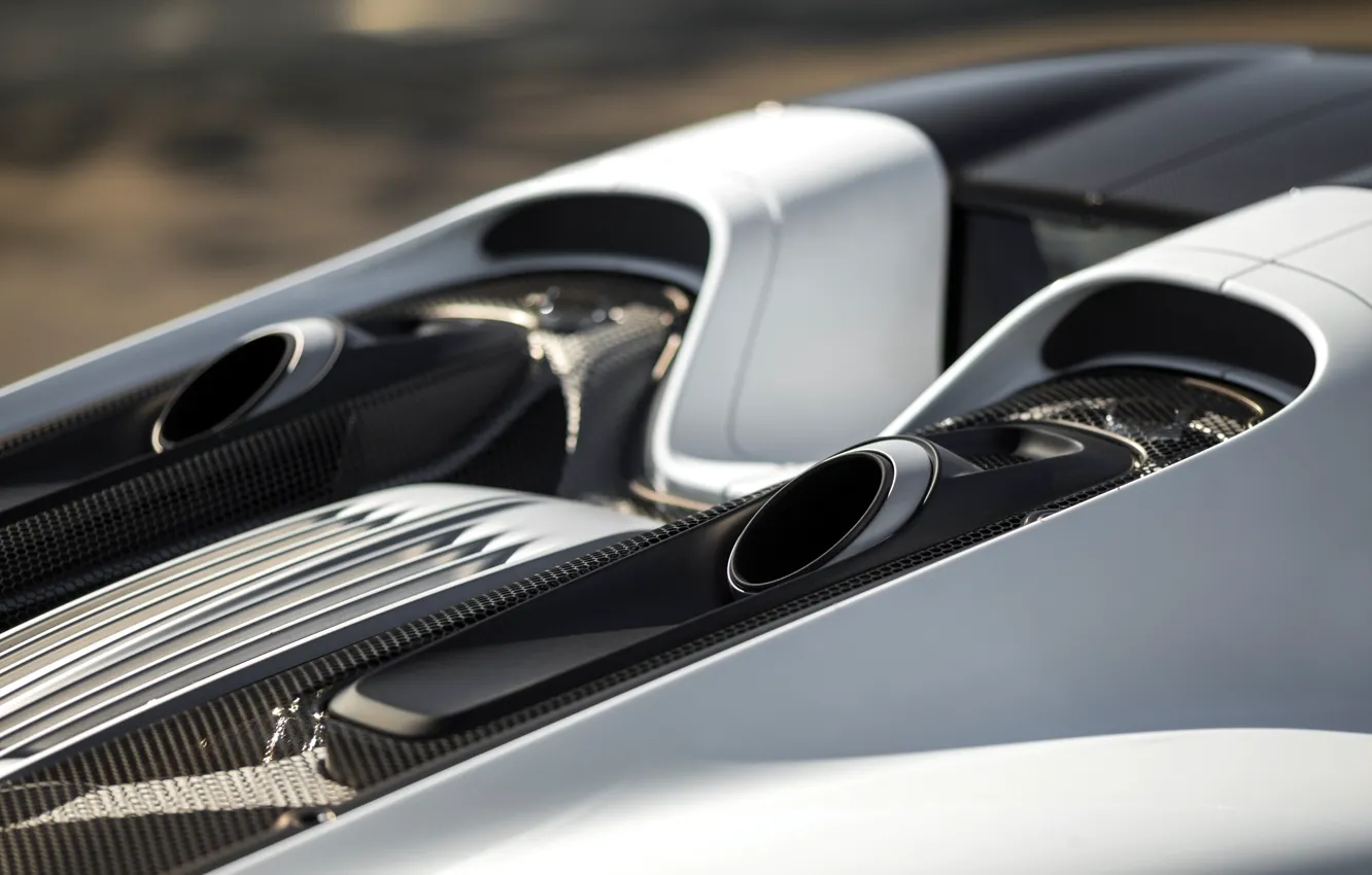 Photo wallpaper Porsche, 918, Exhaust, Porsche 918 Spyder Weissach Package