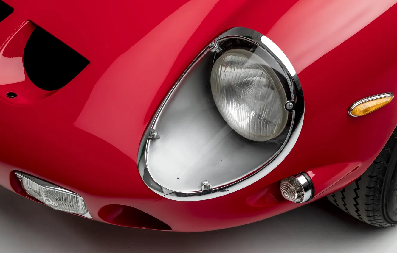 Photo wallpaper Lights, Classic, Chrome, 1963, Classic car, 250, Ferrari 250 GTO, Gran Turismo