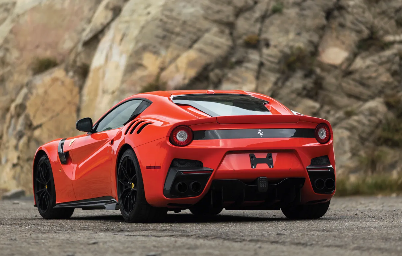 Photo wallpaper Ferrari, supercar, rear view, F12, 2017, TDF