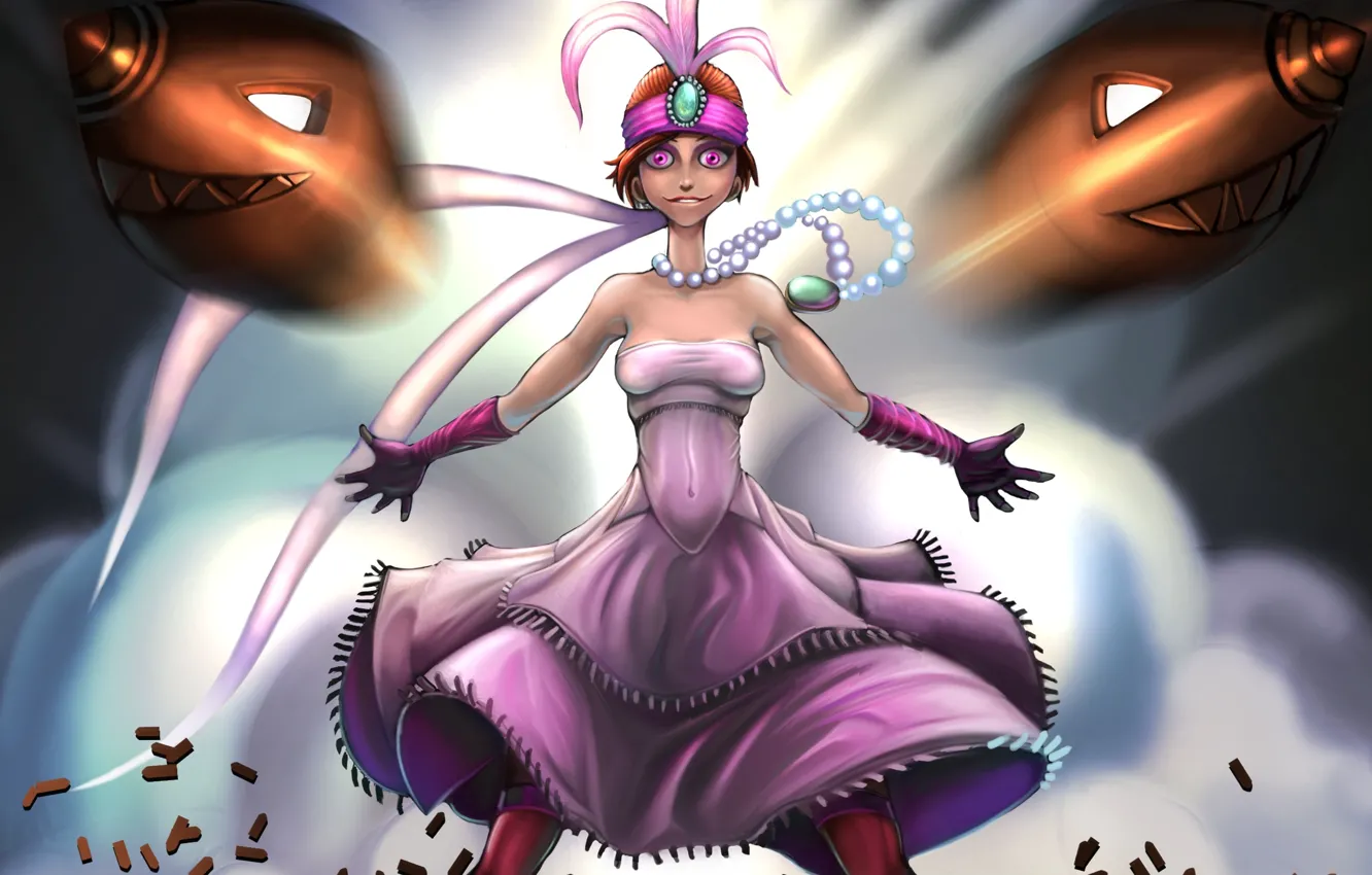 Photo wallpaper dress, League of Legends, LoL, Rocket, Jinx