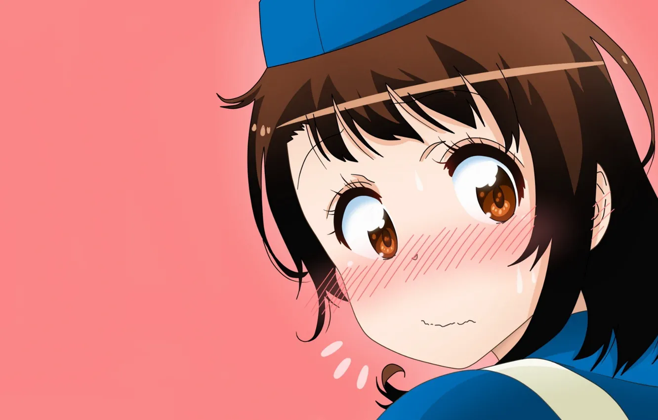 Photo wallpaper vector, art, embarrassment, nisekoi, onodera kosaki