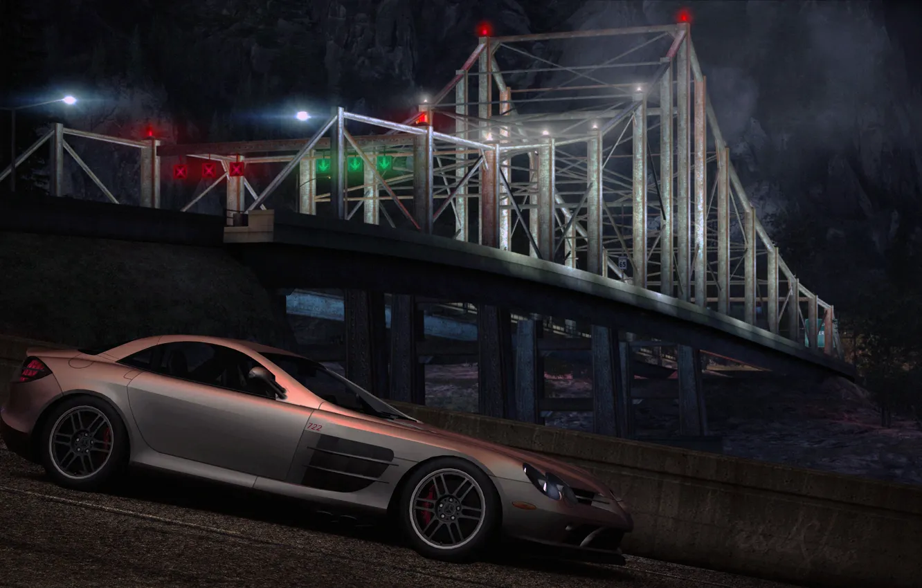 Photo wallpaper city, Need for Speed world, Mercedes Mclaren 722