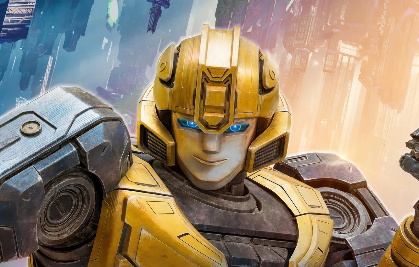 Photo wallpaper smile, robot, Transformers, Bumblebee, 2024, Transformers One