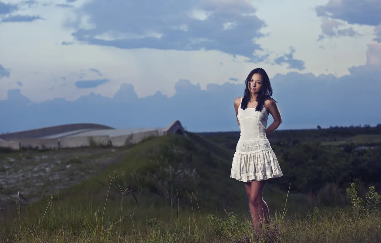 Photo wallpaper the sky, girl, dress, photographer, girl, photography, photographer, Brian Storey
