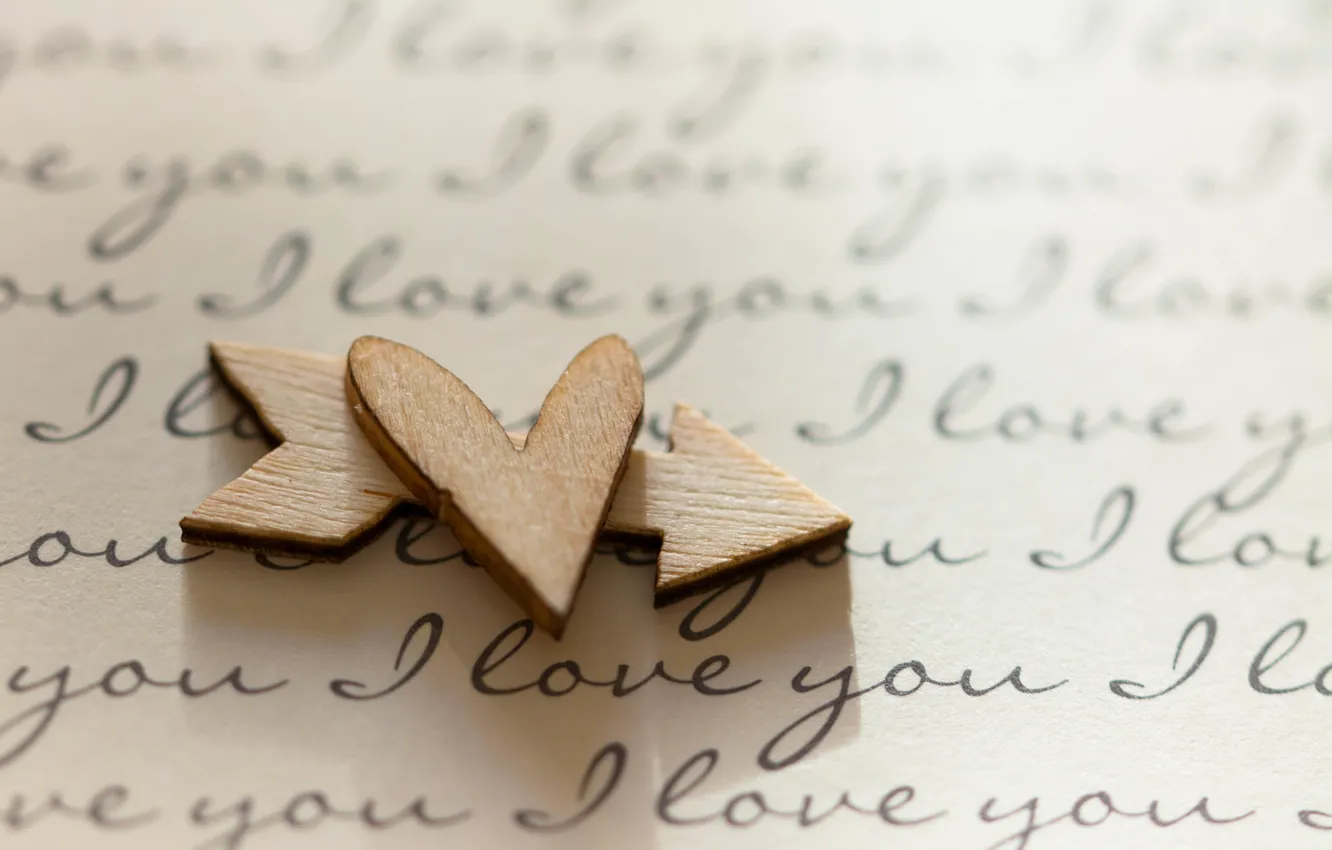 Photo wallpaper macro, mood, heart