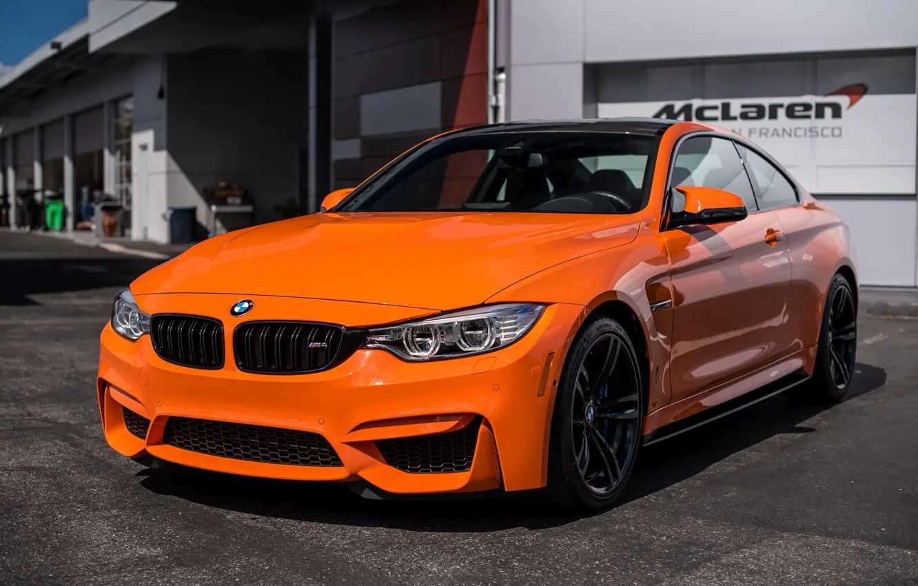 Photo wallpaper M4, 4961, Orange, 2015, BMW