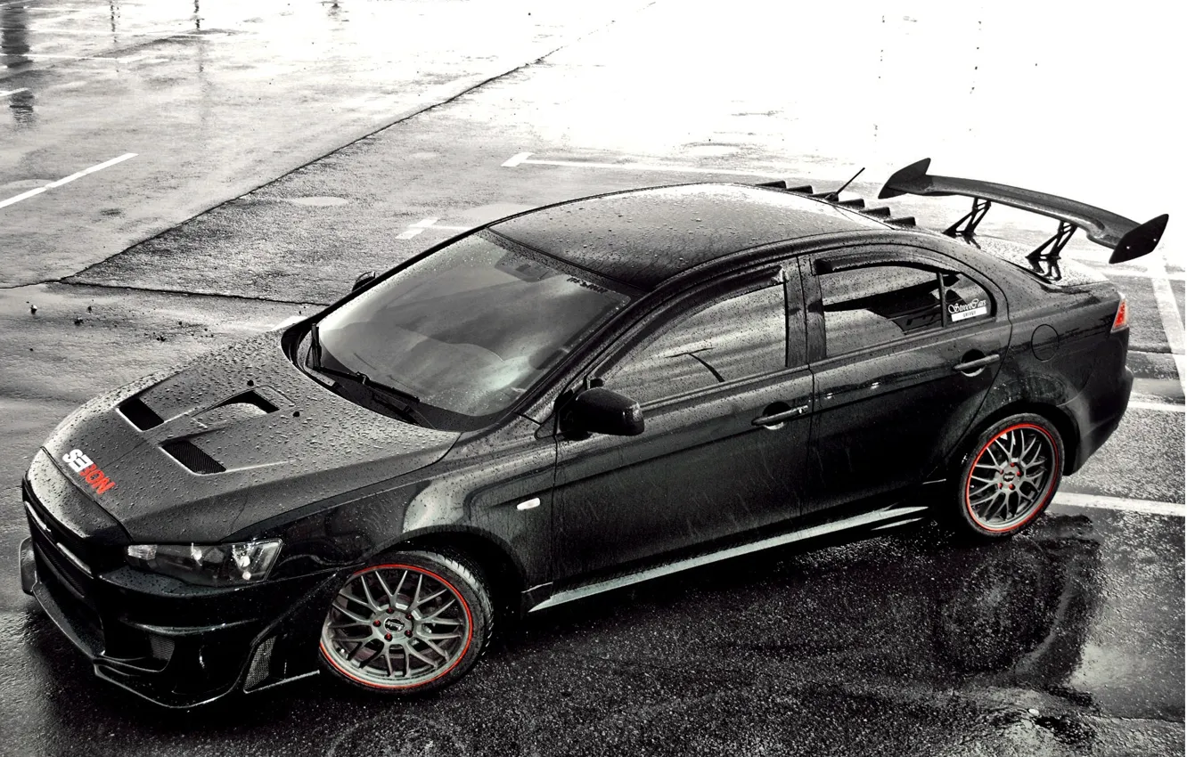 Photo wallpaper ten, mitsubishi, lancer