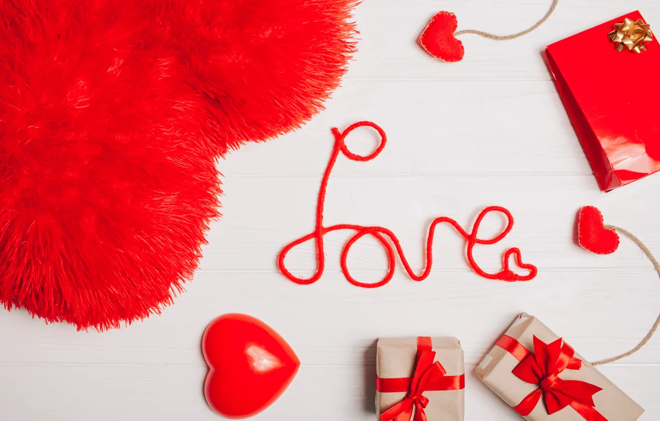 Photo wallpaper love, gifts, Holiday, Valentine's day