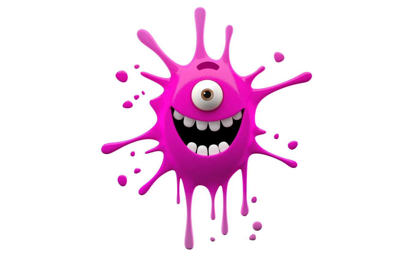 Photo wallpaper character, monster, smile, funny, cute