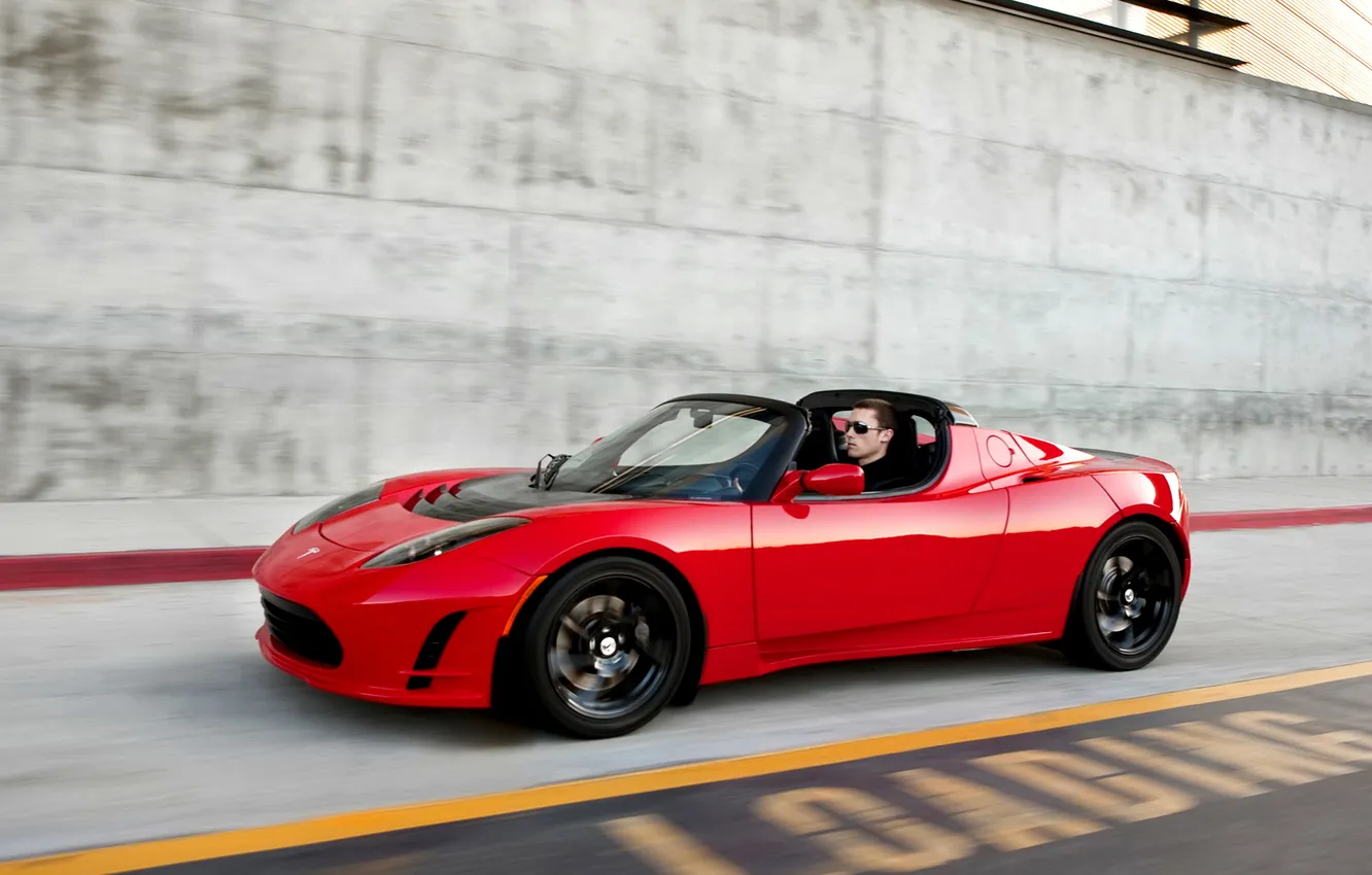 Photo wallpaper Roadster, Tesla, version 2011