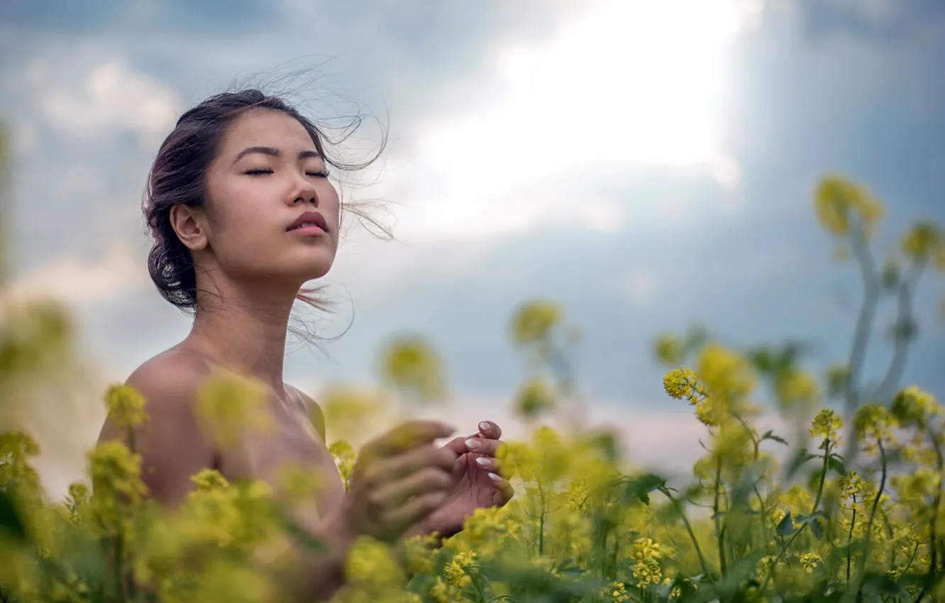 Photo wallpaper summer, girl, rape