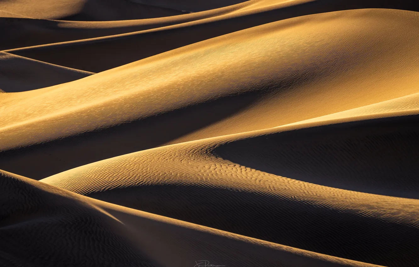 Photo wallpaper sand, landscape, desert, dunes