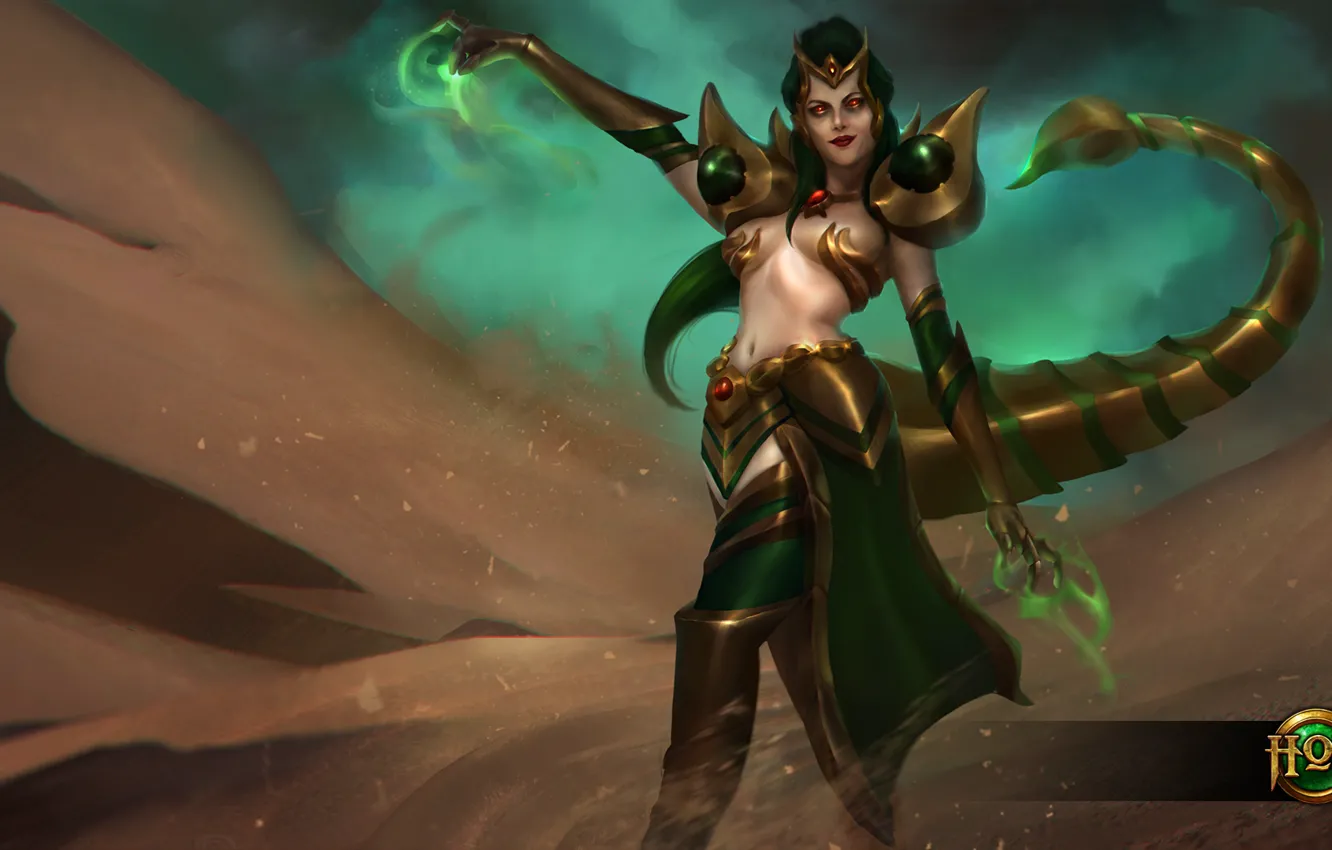 Photo wallpaper girl, tail, hon, art, Heroes of Newerth, skin, Scorpio, Slither