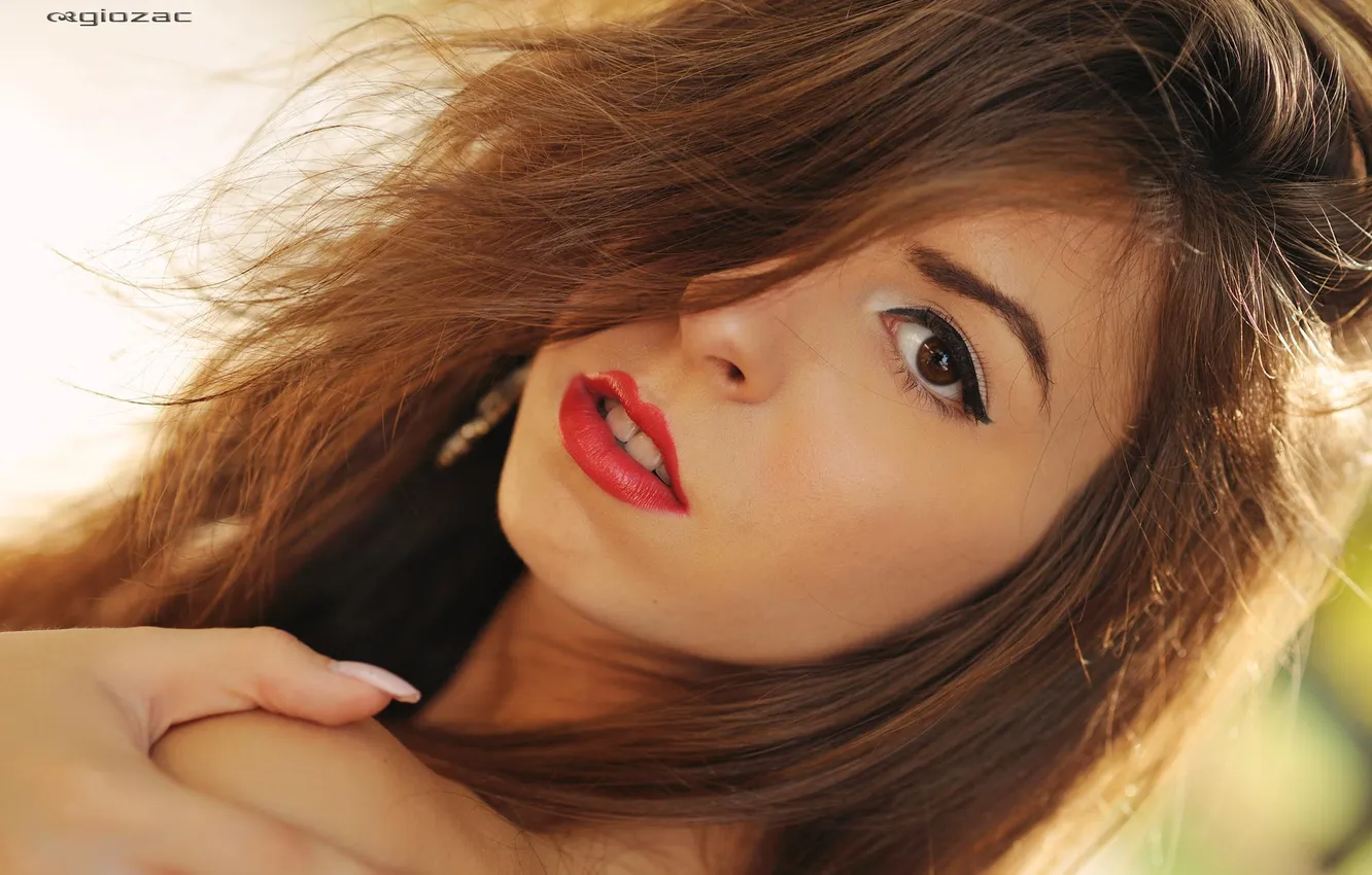 Photo wallpaper eyes, look, girl, sexy, lips, photographer, face, Giovanni Zacche