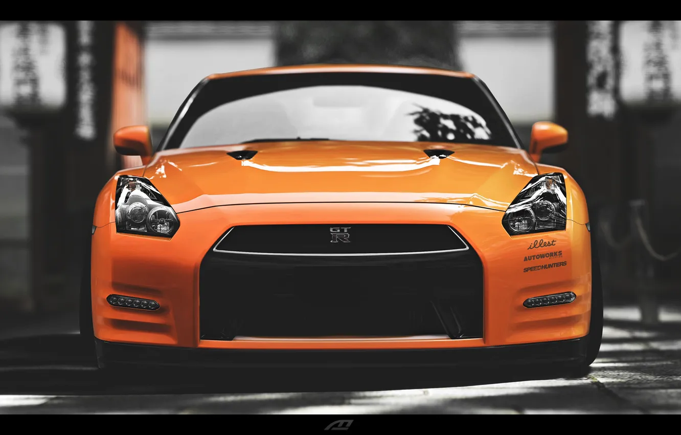 Photo wallpaper GTR, Nissan, R35
