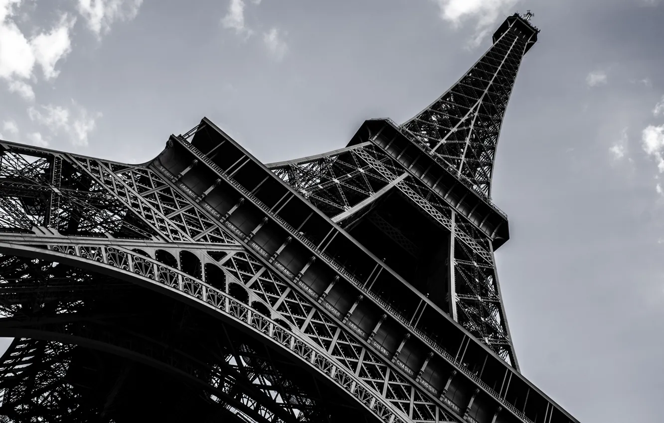 Photo wallpaper the city, Wallpaper, France, Paris, height, beauty, Eiffel tower, architecture