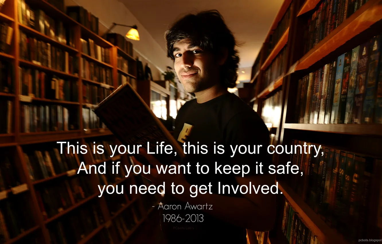 Photo wallpaper USA, Hacker, anonymous, Geek, who, Aaron Swartz, By PCbots, expect us