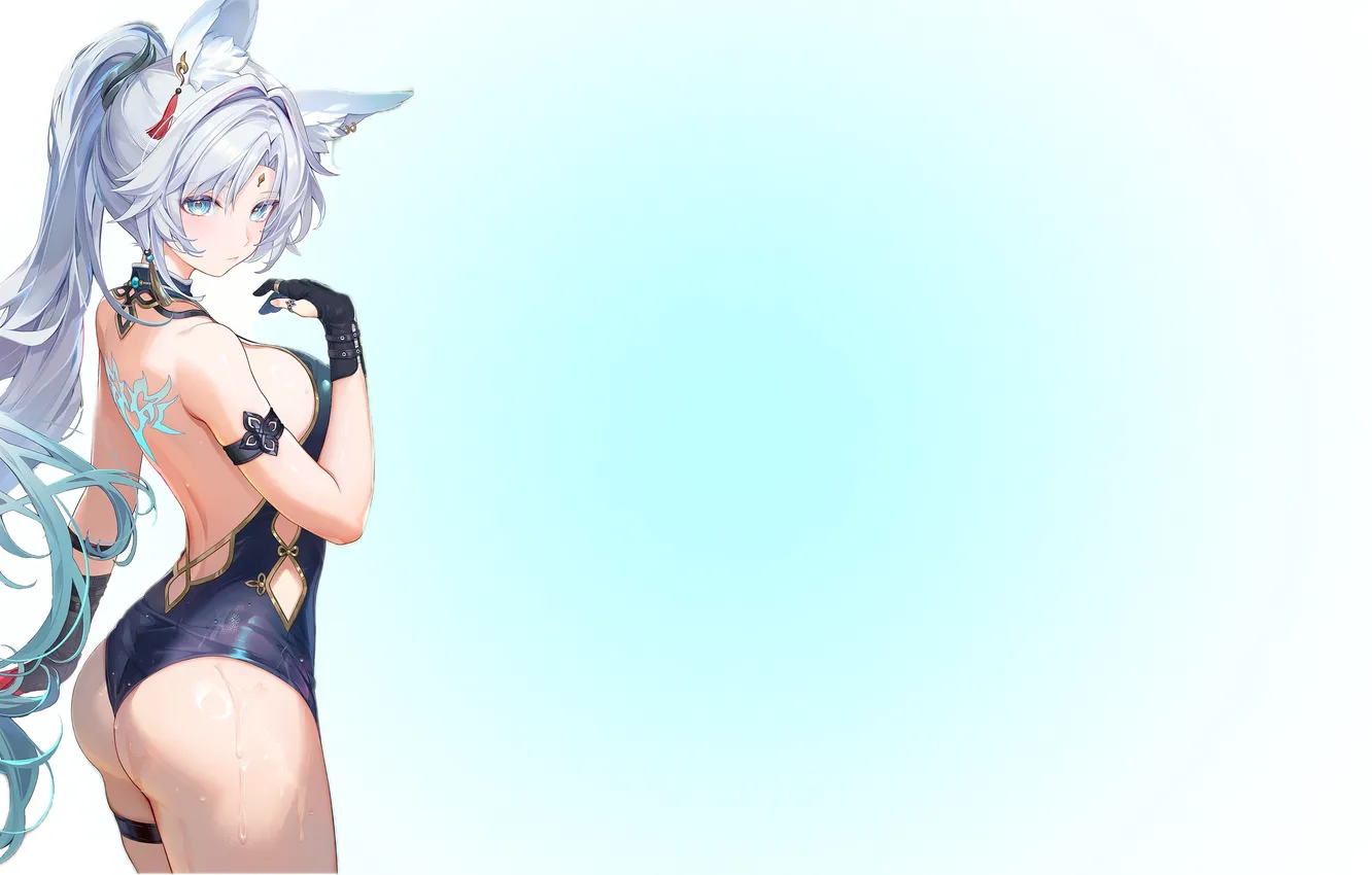 Photo wallpaper girl, hot, sexy, ass, anime, Slime, butt, babe