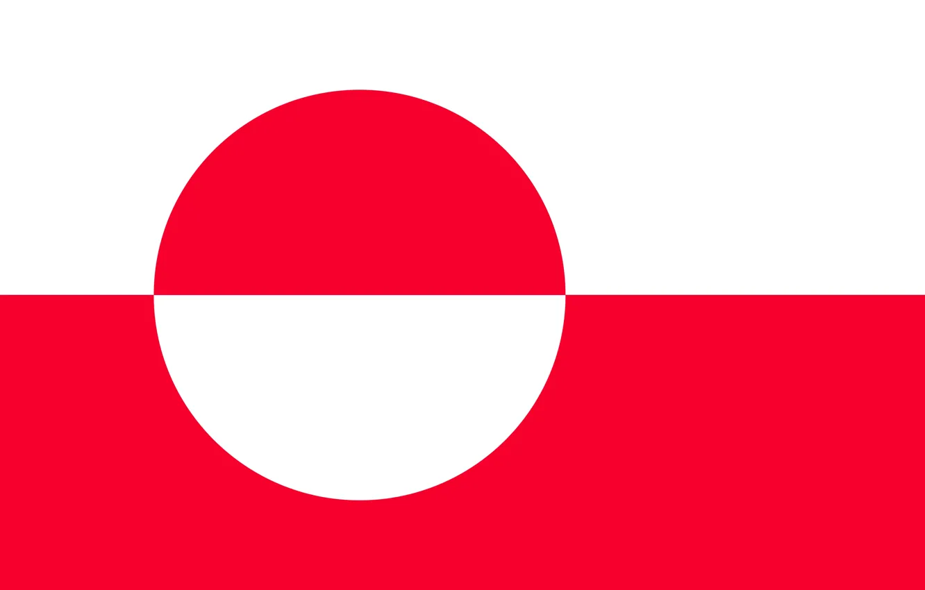 Photo wallpaper flag, red, white, Greenland, fon, flag, greenland