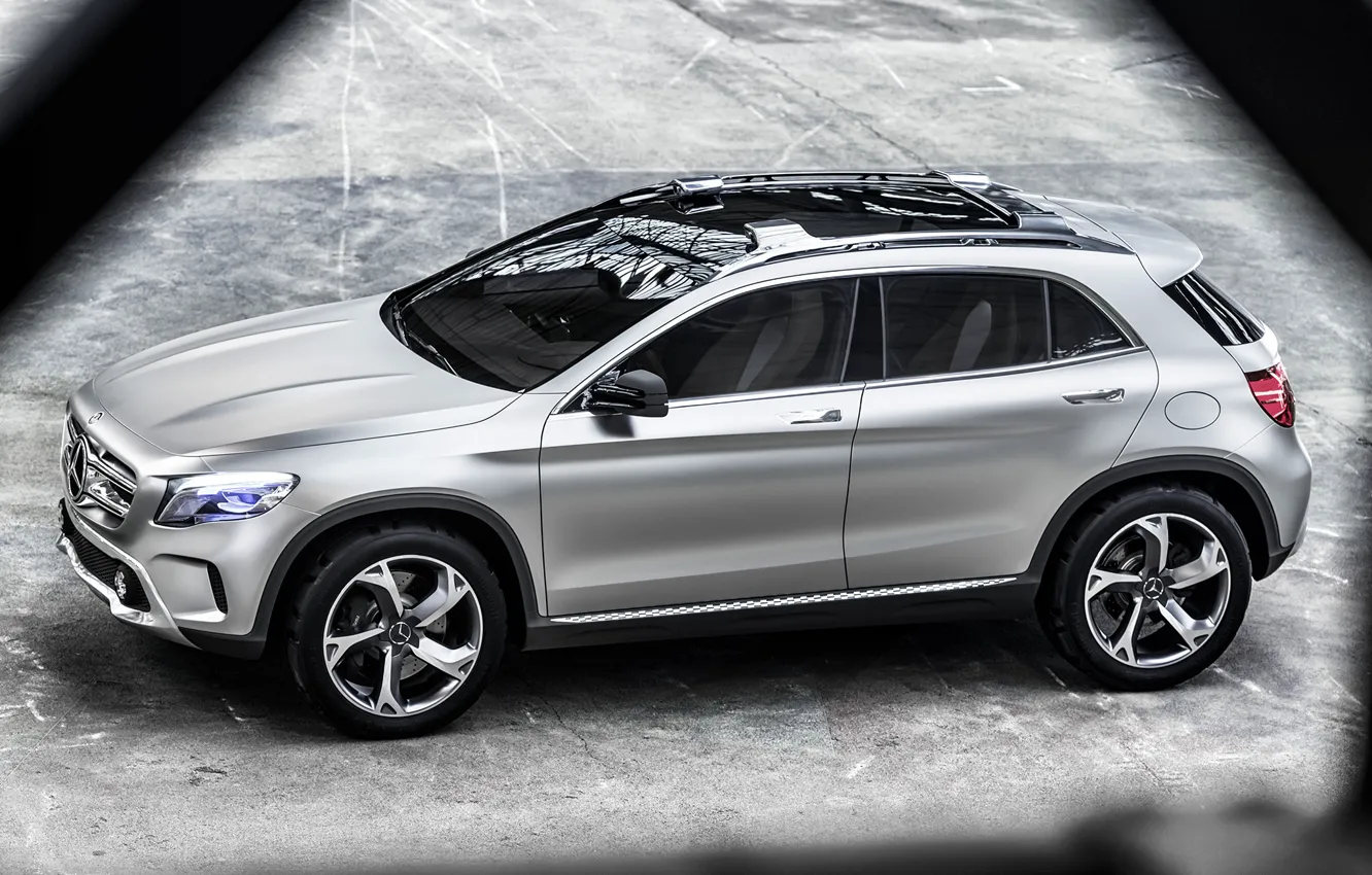 Photo wallpaper Concept, Mercedes-Benz, silver, car, Mercedes, GLA