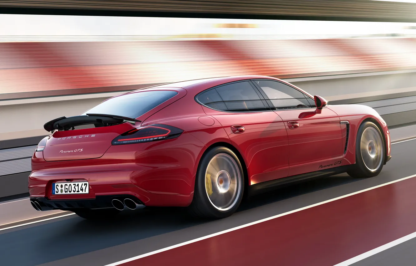 Photo wallpaper car, Porsche, Panamera, Porsche, speed, Panamera, GTS